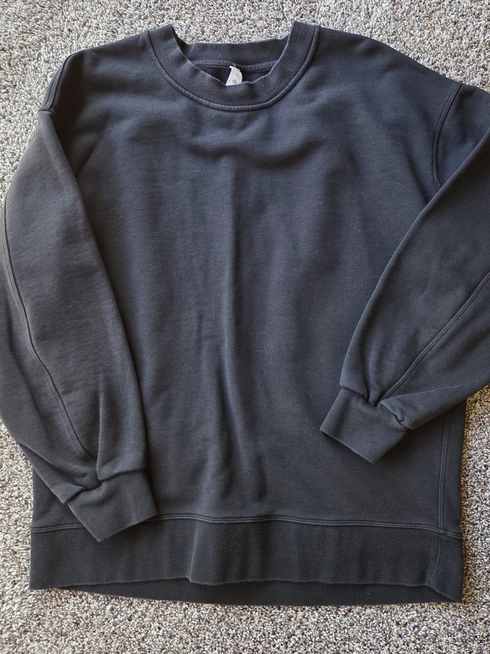 lululemon athletica Black Crewneck Sweatshirt